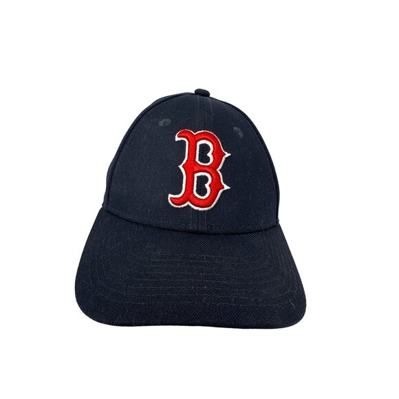 New Era 59FIFTY Youth Hat Boston Red Sox Fitted Navy Red Cap - Picture 1 of 9